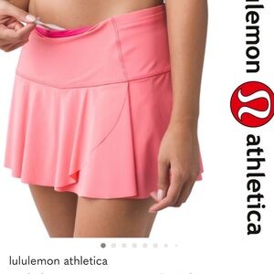 lululemon athletica Coral Pink Tennis Skort